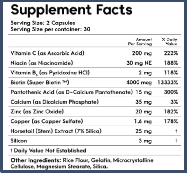 Age shield supplement fact