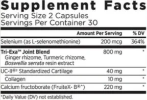 Triflexarin Supplement Facts
