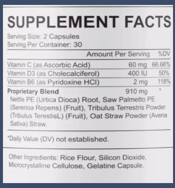 Flow Care PRO Supplement Facts