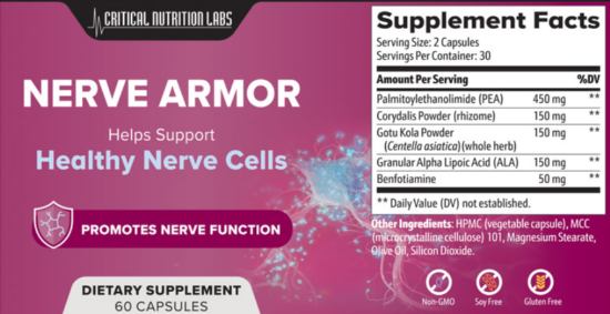 Nerve-Armor Supplement Facts